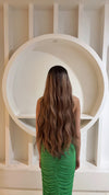 NATURAL BROWN WAVY LONG WIG WITH HIGHLIGHTS