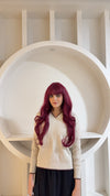 WINE GODDESS WAVES WITH BANGS