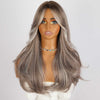 ASH BLONDE WIG WITH DARK ROOTS