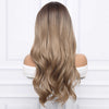 STRAIGHT LONG ASH BLONDE WIG WITH BANGS