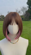 PINK HIGHLIGHT BOB WIG