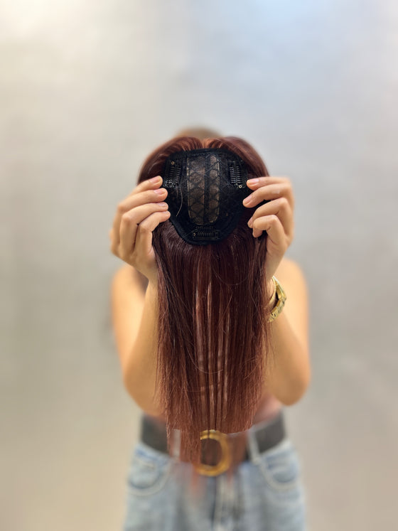 Hair topper with Bangs