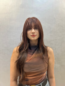  Hair topper with Bangs