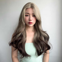  WAVY OMBRE ASH BLONDE WIG